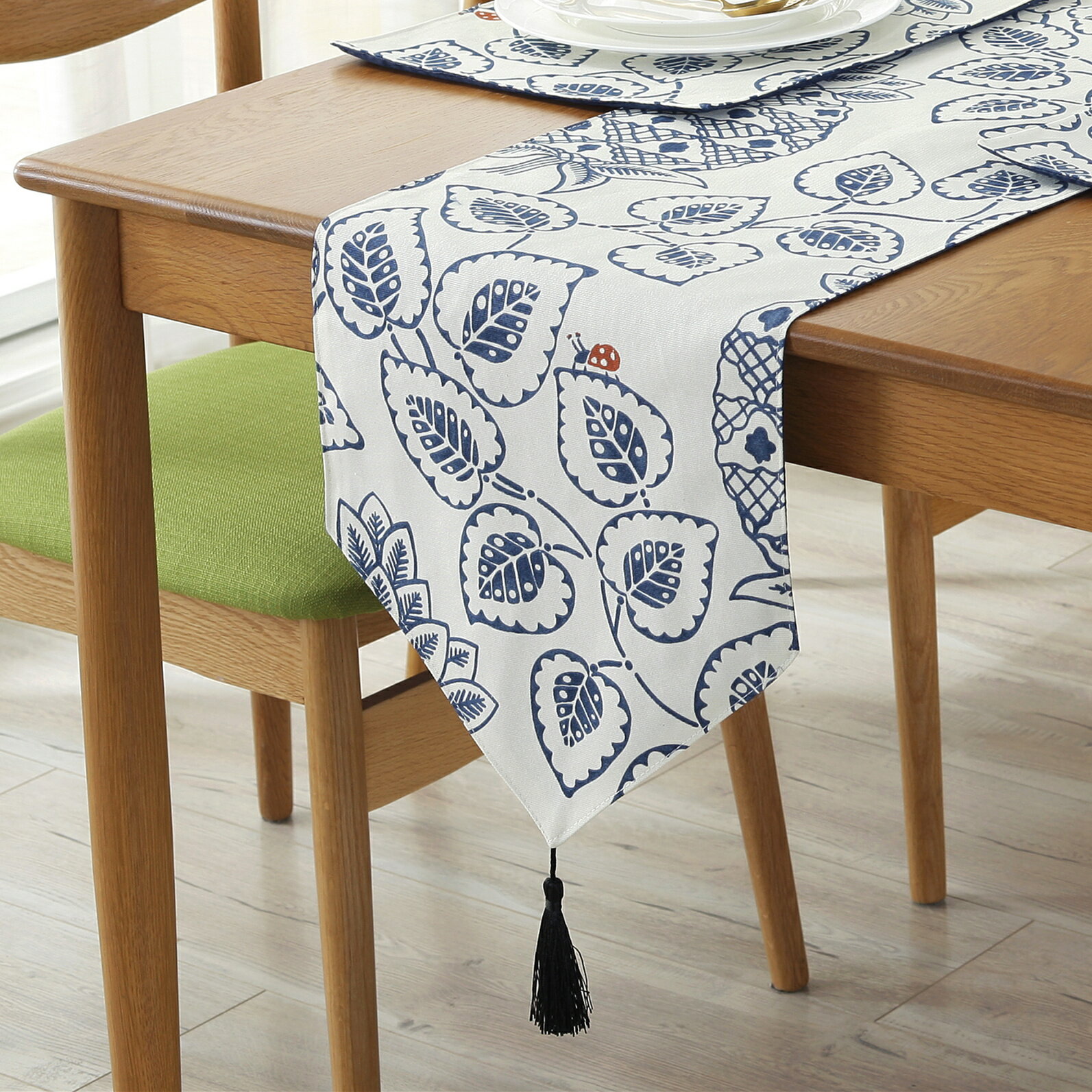 現代簡約餐桌旗中式茶幾桌布中國風客廳電視柜裝飾布藝床旗床尾巾