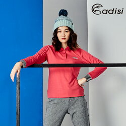 ADISI 女羊毛竹炭透氣快乾長袖POLO衫AL1721045 (S-2XL) / 城市綠洲專賣 (輕薄柔軟、排汗速乾、美麗諾、消臭抑菌)