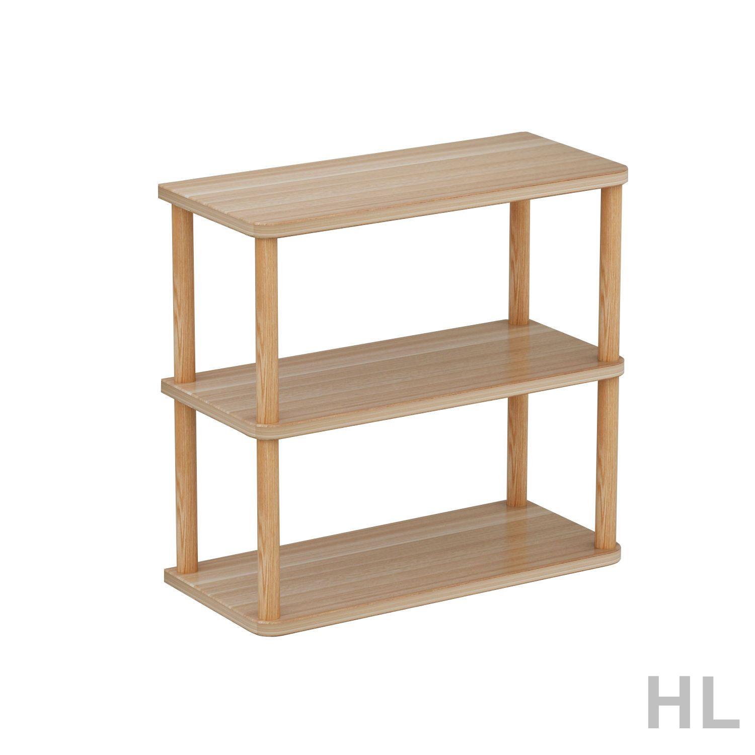 書桌收納置物架簡易桌上小型書架多層儲物辦公室實木桿隔板多功能
