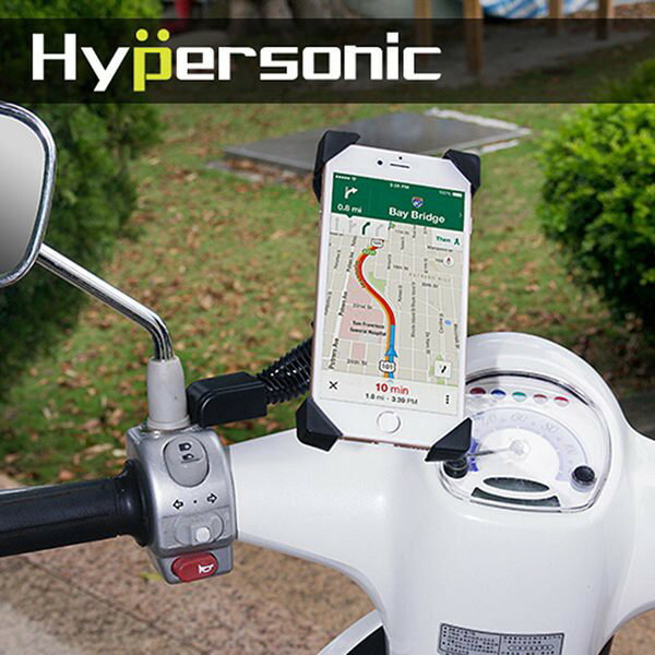 Hypersonic HPA590 天蠍座機車後視鏡手機支架 (適用6.5吋內) 強強滾