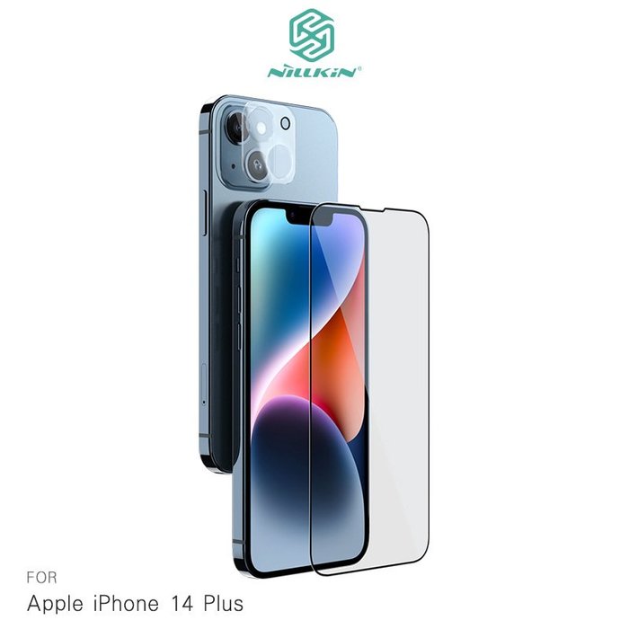 NILLKIN Apple iPhone 14 Plus 二合一套裝玻璃貼【APP下單4%點數回饋】