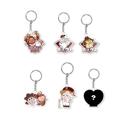 【隨機出貨】Rakuten Monkeys×啾啾妹壓克力鑰匙圈