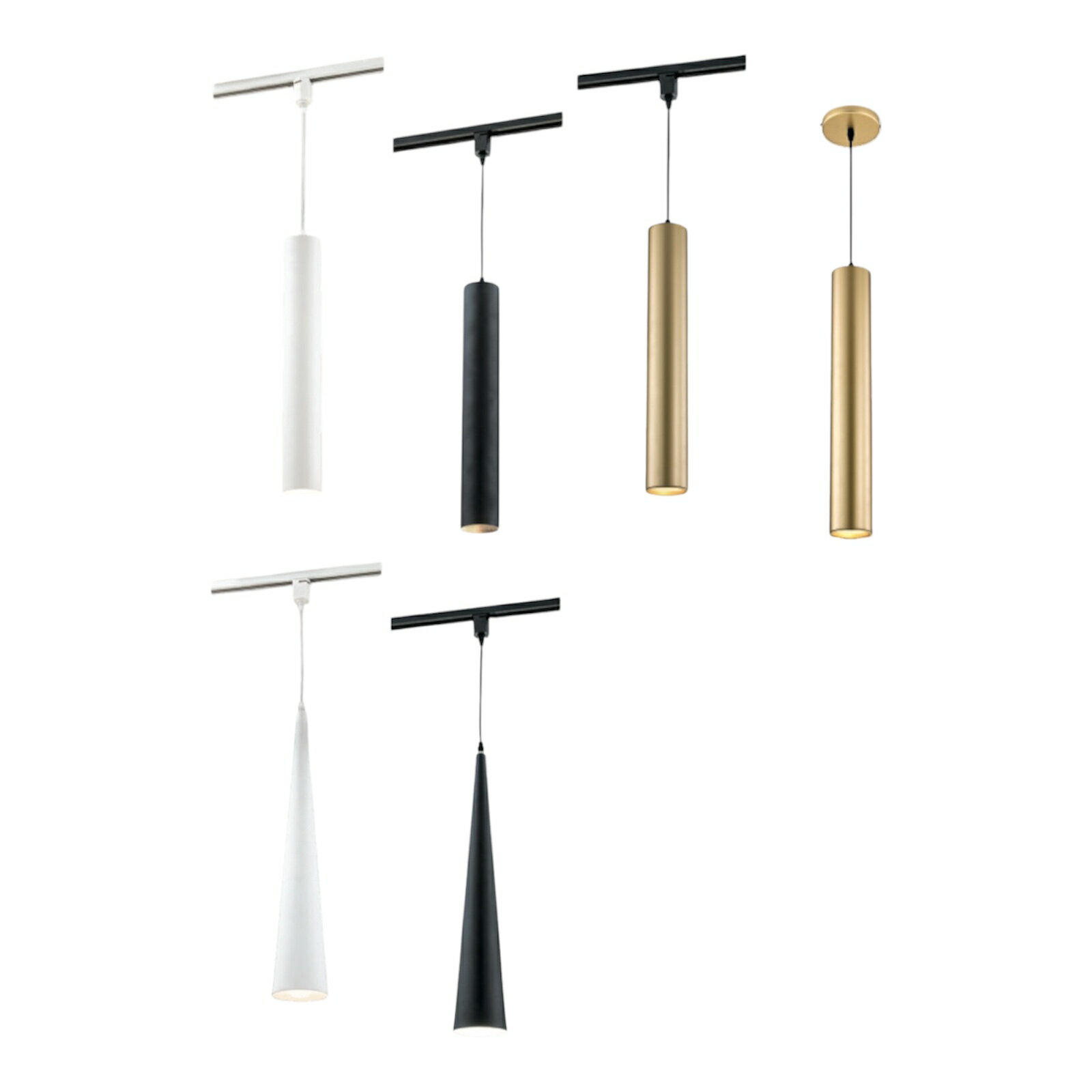 美術燈系列 軌道燈 吊線式軌道燈 吸頂式 E27燈座 替換式 軌道吊燈 可換燈泡 不含軌道光源 金色年代