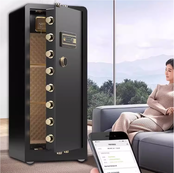 保險櫃 家用指紋密碼保險箱 辦公室單門全鋼防盜保管箱