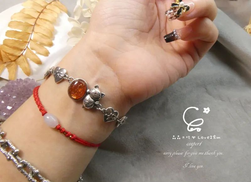 s925純銀太陽石手鏈 太陽石 水晶手鍊 925純銀 晶晶工坊-love2hm 23521