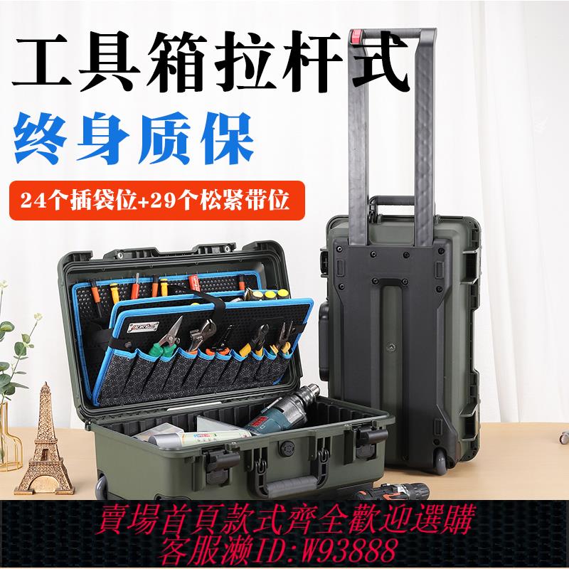 {臺灣公司貨 可打統編}ALUBOX拉桿工具箱工業級傢俱美容空調維修五金收納箱多功能手拉式