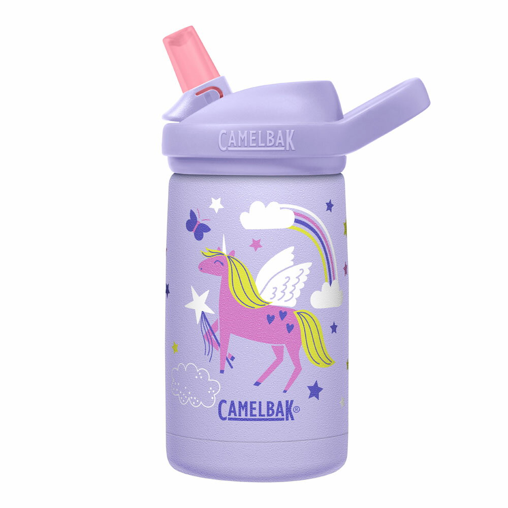 《CamelBak》350ml eddy+ kids兒童吸管不鏽鋼保溫瓶 CB2665501035 魔幻獨角獸