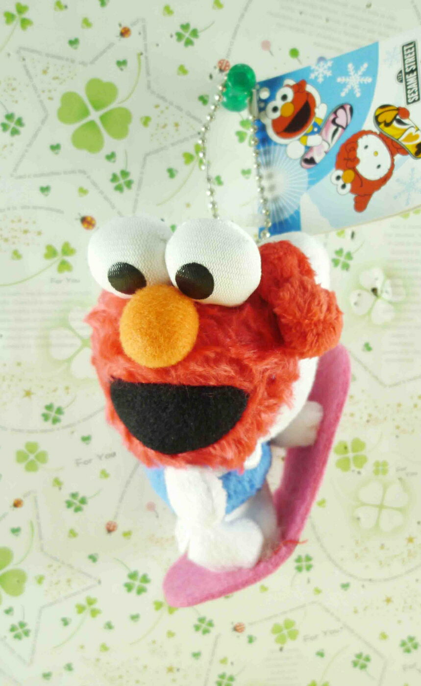 【震撼精品百貨】Sesame Street 芝麻街 KITTY聯名款-絨毛鎖圈-紅 震撼日式精品百貨