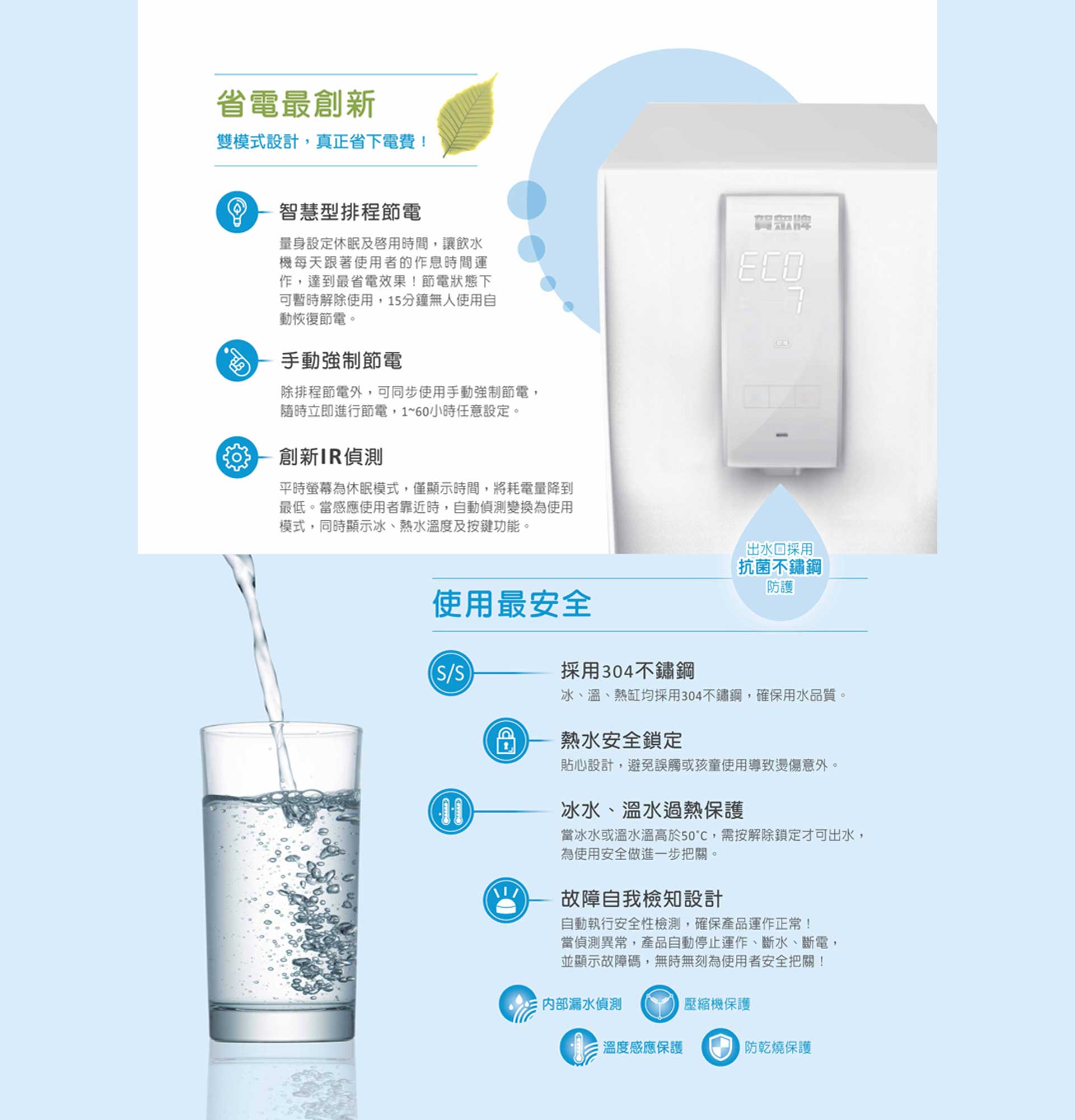 《贈專業安裝》 賀眾牌 UR-6602AW-1 桌上型極緻淨化飲水機 [冰溫熱] 2
