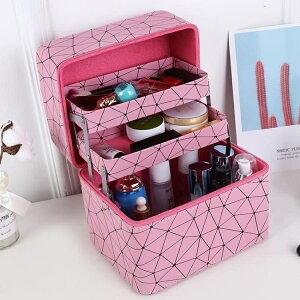 化妝箱大容量韓版多功能層化妝箱手提簡約便攜品收納盒 交換禮物