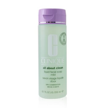 Clinique 倩碧 All About Clean Liquid Facial Soap Mild - Dry Combination Skin 三步曲洗面膠 200ml