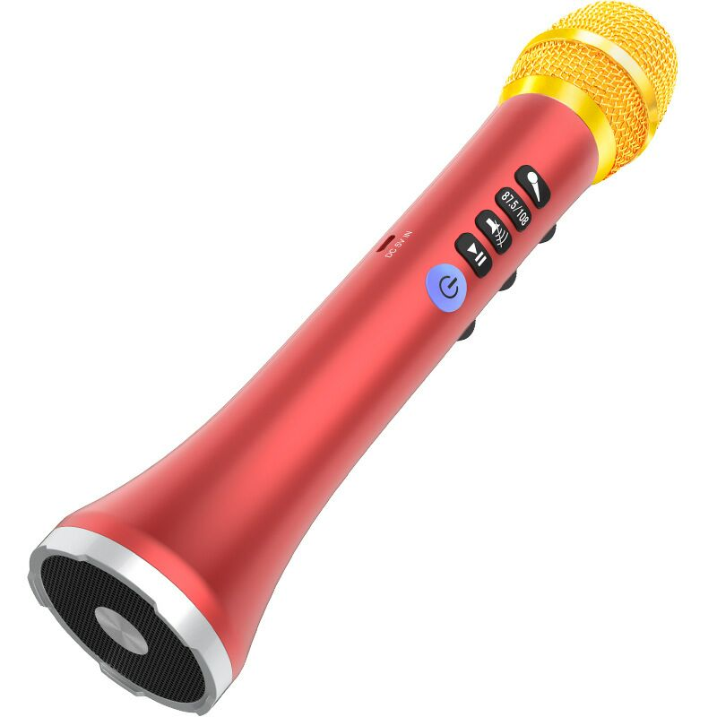 臺灣現貨：快樂相伴L-698DSP手掌k歌20w瓦車載ktv無線藍牙卡拉OK手機K歌神器麥克風 0