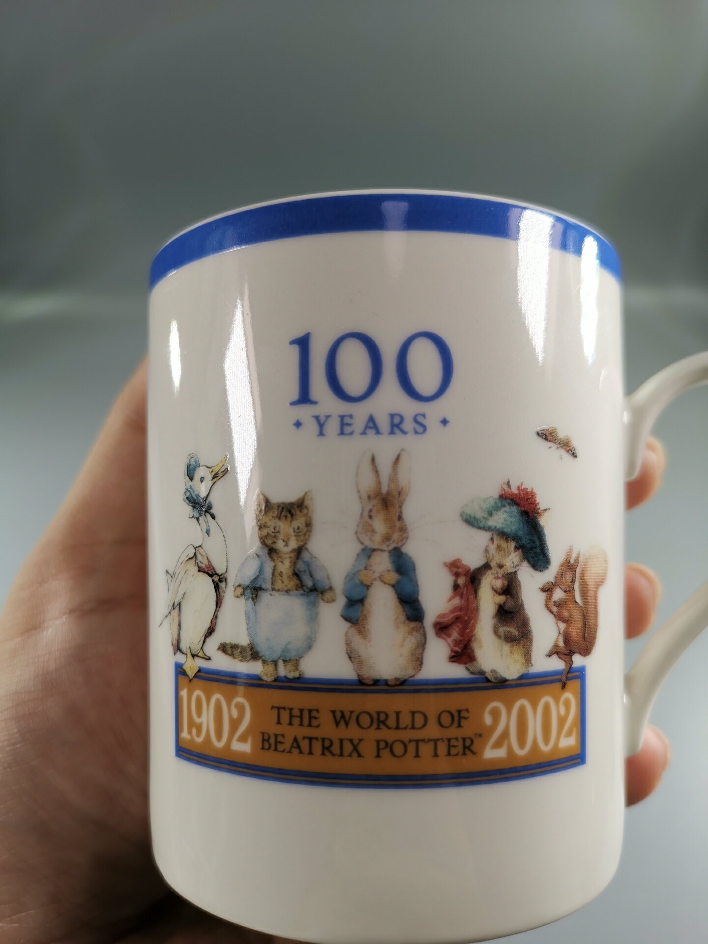 日本進口著名瓷器品牌YAMAKA彼得兔馬克杯一支！2002年
