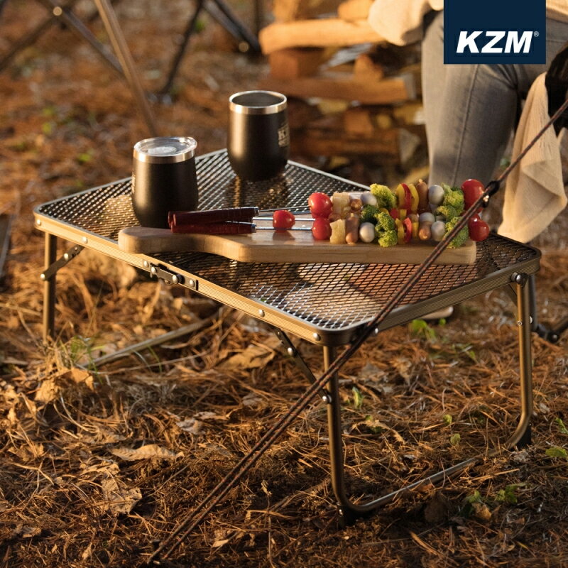 【露營趣】KAZMI K9T3U013 迷你鋼網野餐桌 摺疊桌 鋁合金桌 野餐桌 小桌子 露營桌 休閒桌 露營 野營