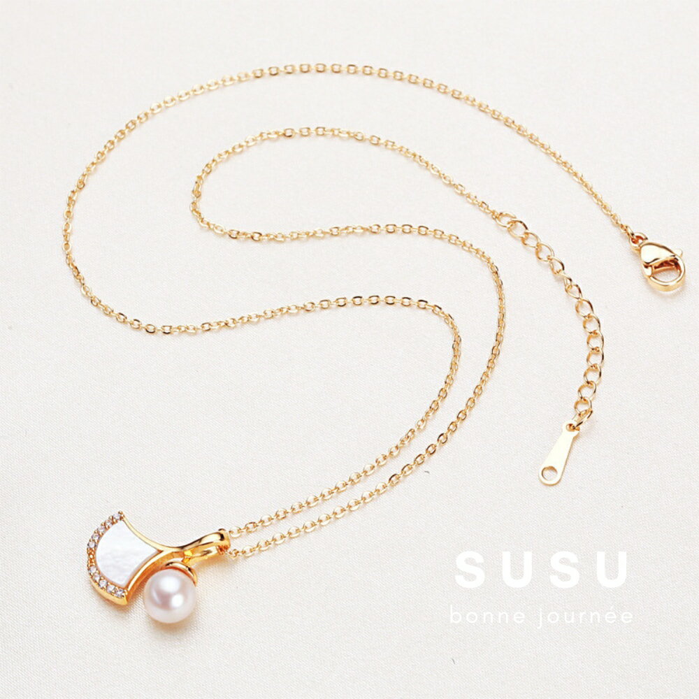 SU SU︱裙裙珍珠耳環項鍊組❤️事業 招財 人緣 工作 健康 紓壓 水晶 飾品 耳環 項鍊 手鍊 現貨 穿搭 百搭 5