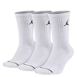 【滿額現折300】NIKE 襪子 JORDAN EVERYDAY 白色 刺繡 長襪 三雙組 DX9632-100