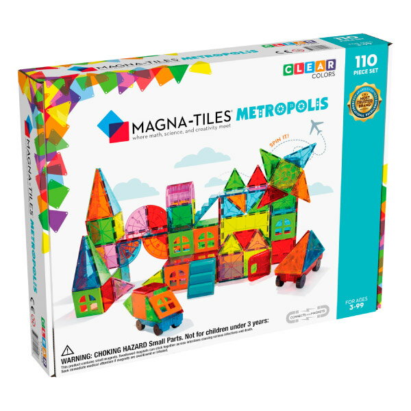 Magna-Tiles 都市磁力積木110片|磁性積木|磁力片