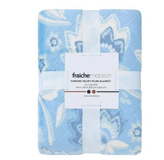 Fraiche Maison 雙人舒適毯 藍