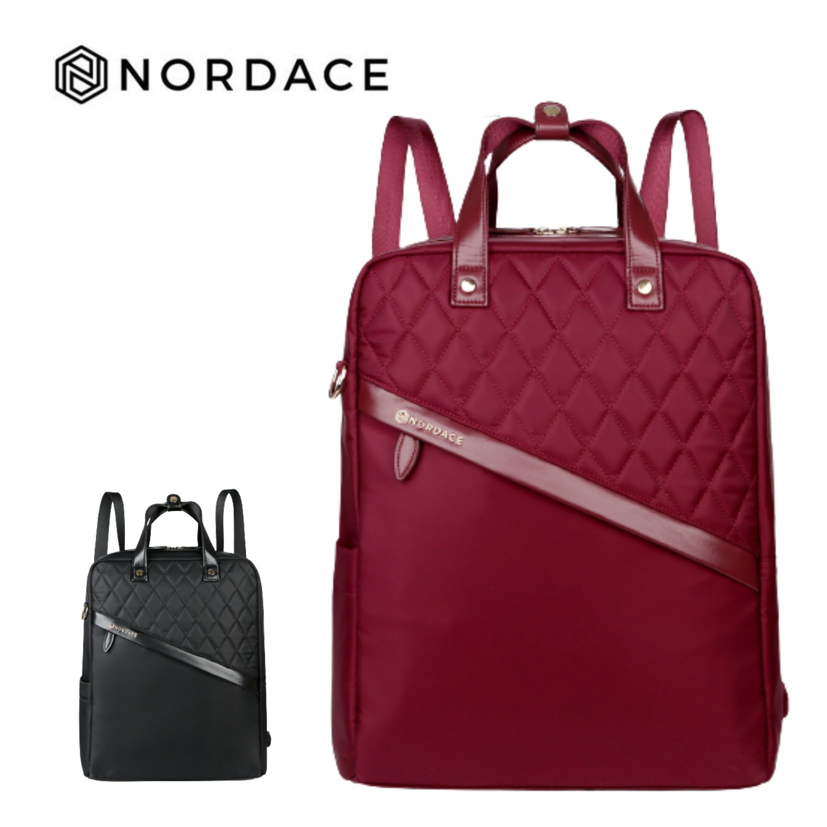 Nordace Beth-後背包 充電雙肩包 充電背包 雙肩包 筆電包 電腦包 旅行包 休閒包 防水背包 紅色智能時尚