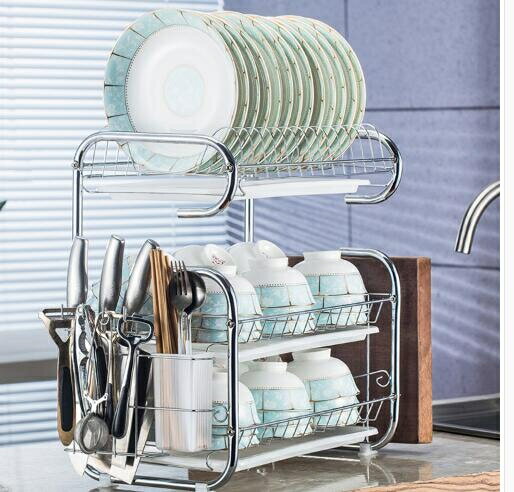 瀝水架 廚房置物架用品用具晾洗放瀝水碗架碗櫃碗碟碗筷盤刀收納盒餐具架