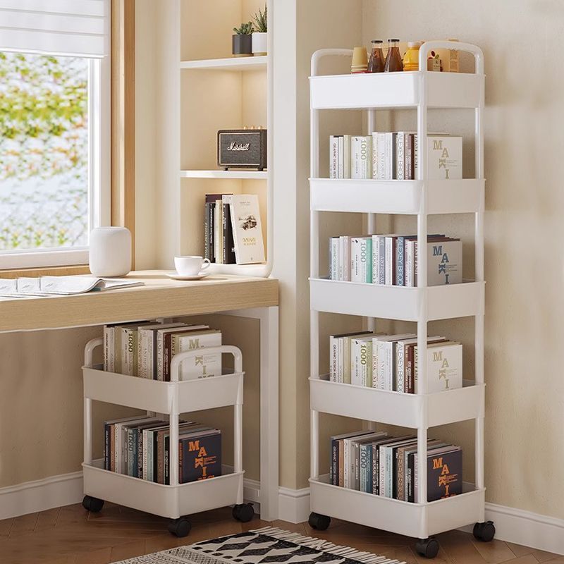 桌下置物架可移動書架落地多層書本收納架簡易玩具零食架家用客廳