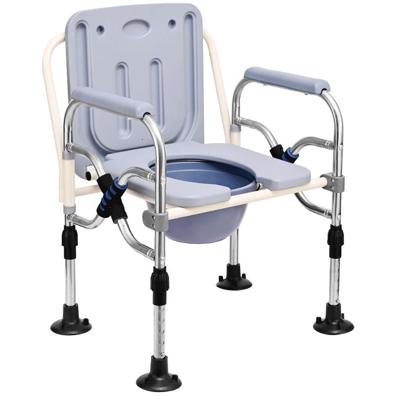 坐便器 移動坐便椅 便攜馬桶 坐便椅 廁所凳 殘疾人坐便椅老人坐便器移動馬桶孕婦家用坐便凳折疊座便椅子加固 全館免運