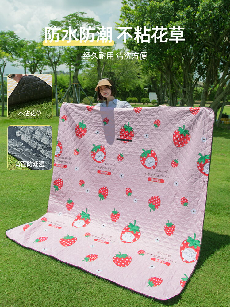 野餐墊 野餐布 爬行墊 野餐墊防潮墊戶外露營加厚沙灘墊防水防沙地墊帳篷墊子野餐布坐『cyd20468』