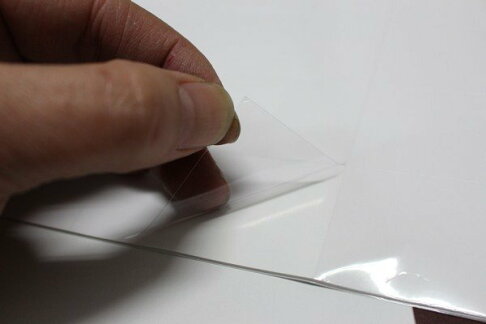 A4阿波羅透明護貝膠膜(不可列印) 9803(15/3)電腦標籤紙用透明標籤貼紙 210mm x 99mm/(定50)一小包5張入(一張3小張入) 3