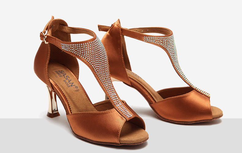 {舞動奇蹟}廣場舞交誼舞拉丁舞鞋 成人高跟國標跳舞鞋 七天預購+現貨