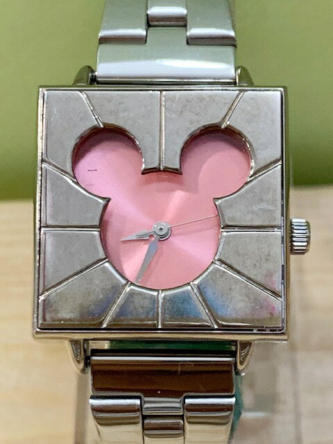 【震撼精品百貨】米奇/米妮 Micky Mouse 手錶-日本迪士尼米奇方形鐵錶/手錶-紅#21400 震撼日式精品百貨
