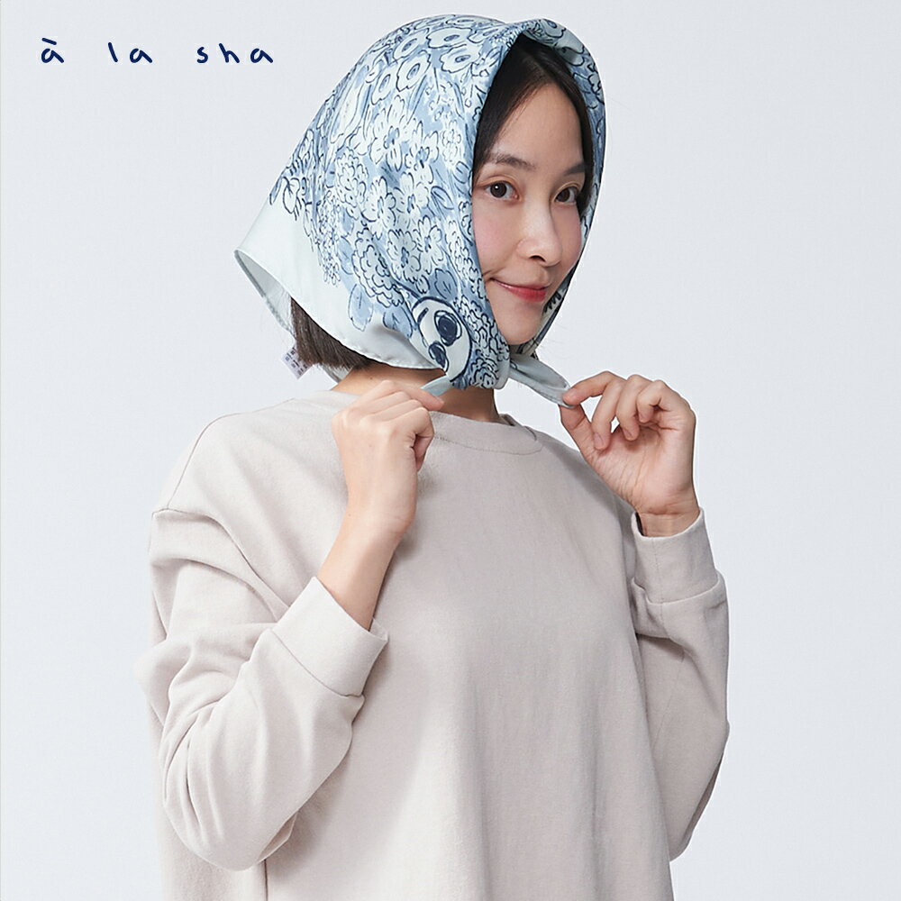 a la sha 家族的花園冒險方巾