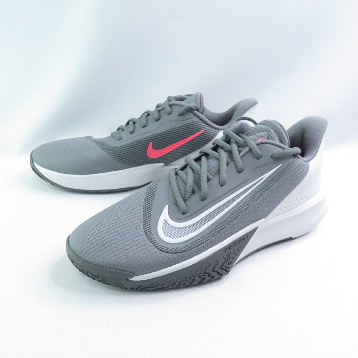 NIKE FN4322003 Precision 7 男籃球鞋 緩震 抓地 低筒 鐵灰 大尺碼【iSport愛運動】