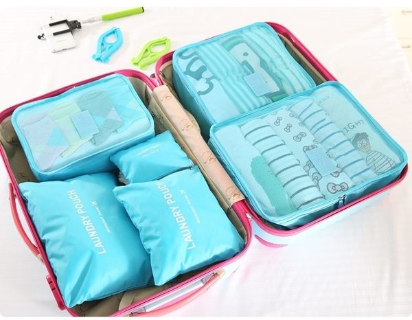 <br/><br/>  ?MY COLOR?韓式旅行六件組 行李箱壓縮袋旅行箱 旅行收納袋 包中包 收納袋【N14】<br/><br/>