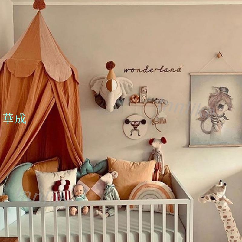 客棧新款嬰兒防蚊棉嬰兒公主床天篷女孩房間裝飾床頂篷