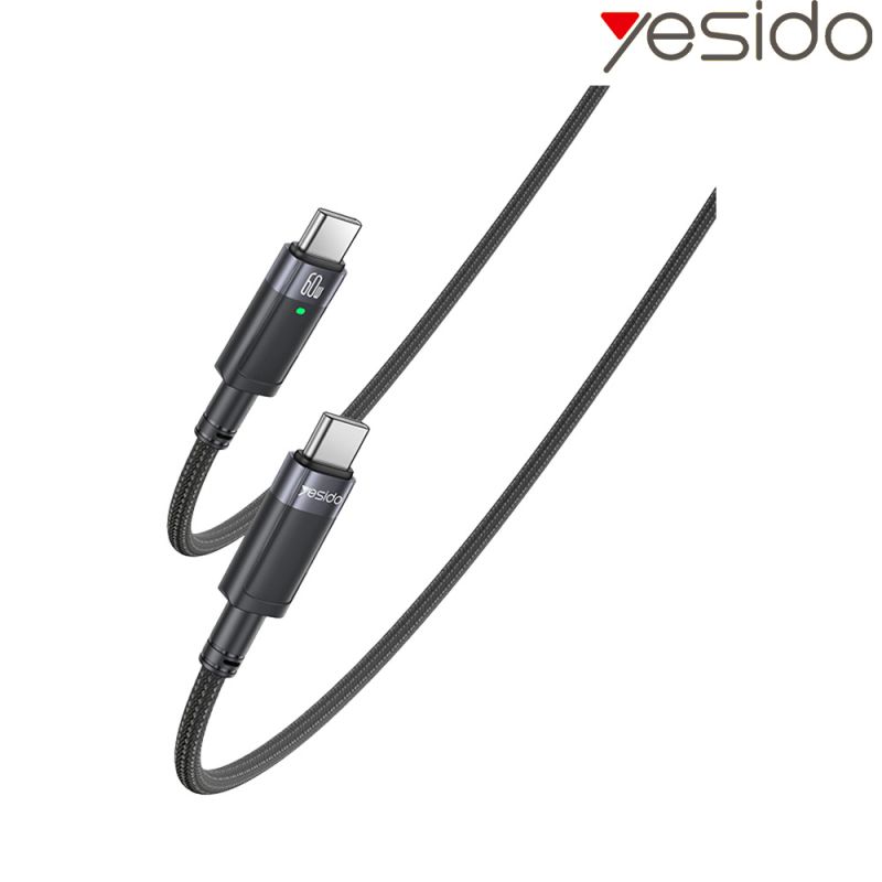 傳輸線 yesido CA160 Type-C to Type-C 充電數據線(60W)(1.2M) 120公分 充電線 傳輸線 【愛瘋潮】