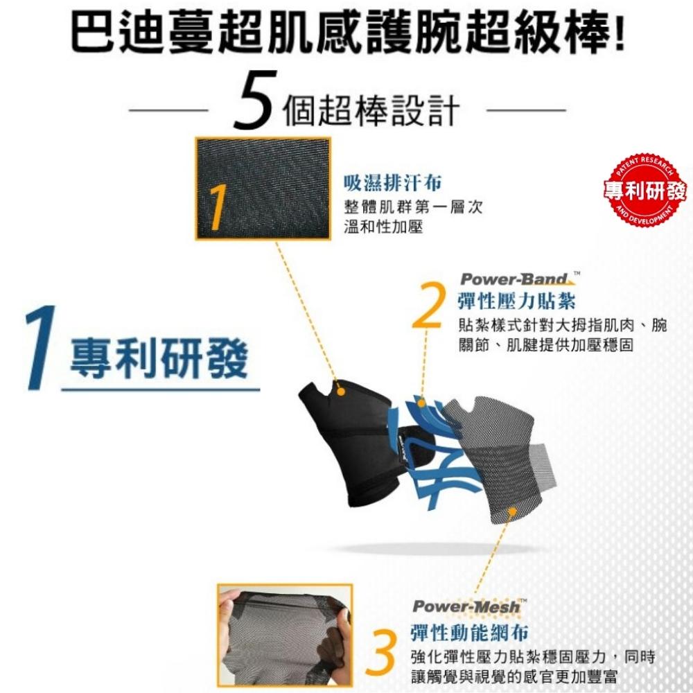 超肌感貼紮護腕(左右通用)-1只 【BodyVine巴迪蔓】CT-N81105~81106 2