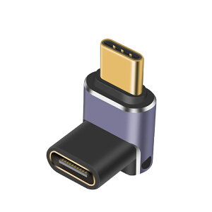 USB4 Type-C 40Gbps 多功能轉接頭- Type-C C公轉C母-立體彎R3076