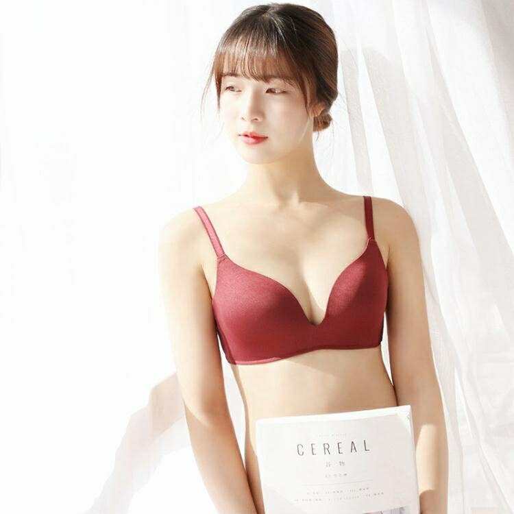 日本無鋼圈舒適文胸罩防下垂一片式無痕內衣女士少女學生薄款透氣 居家物語