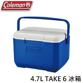 [ Coleman ] 4.7L TAKE 6 冰箱 藍 / 保冰桶 / CM-33009