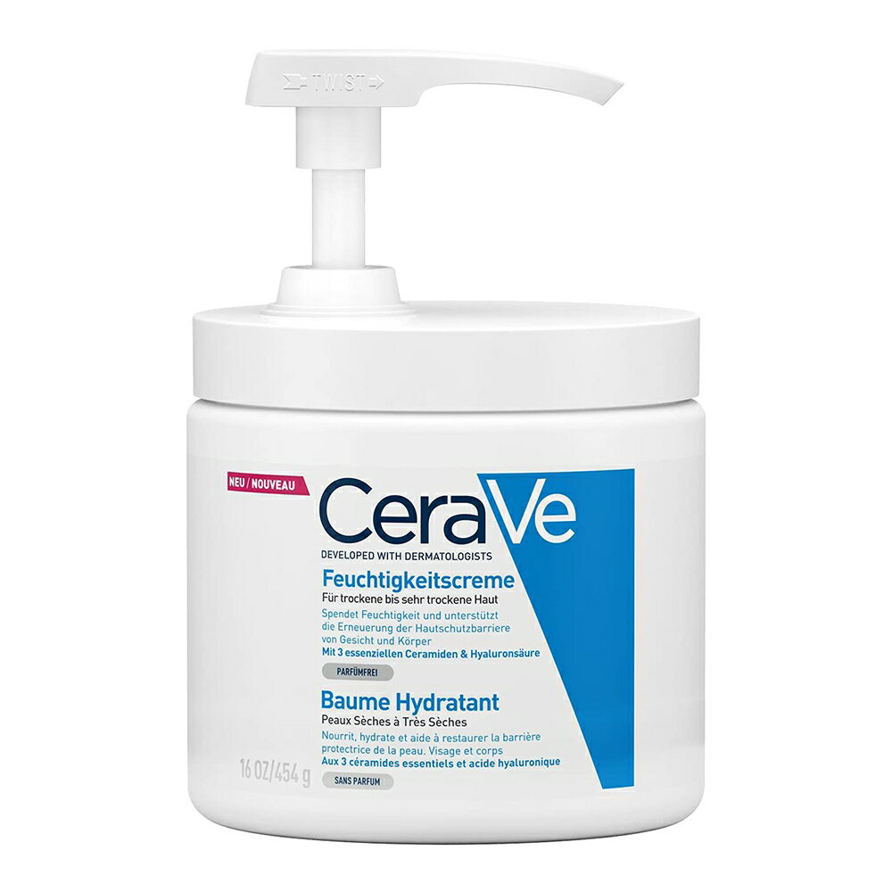 【2入優惠85折】CeraVe適樂膚 長效潤澤修護霜 454g/瓶(附壓頭) [美十樂藥妝保健]