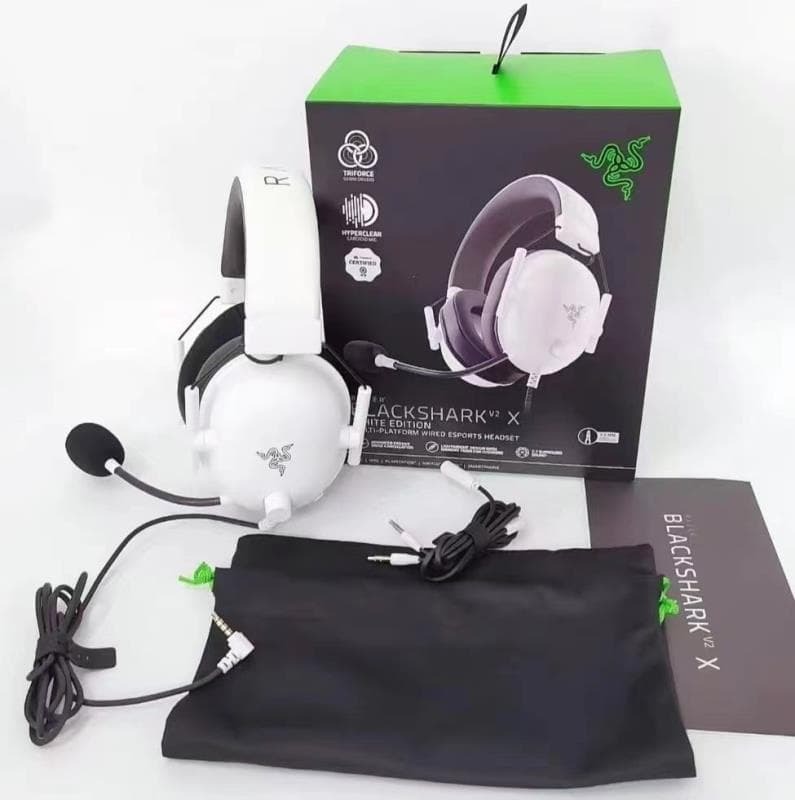 適用Rzaer雷蛇旋風黑鯊v2x頭戴式耳機7.1環繞聲電競電腦遊戲麥