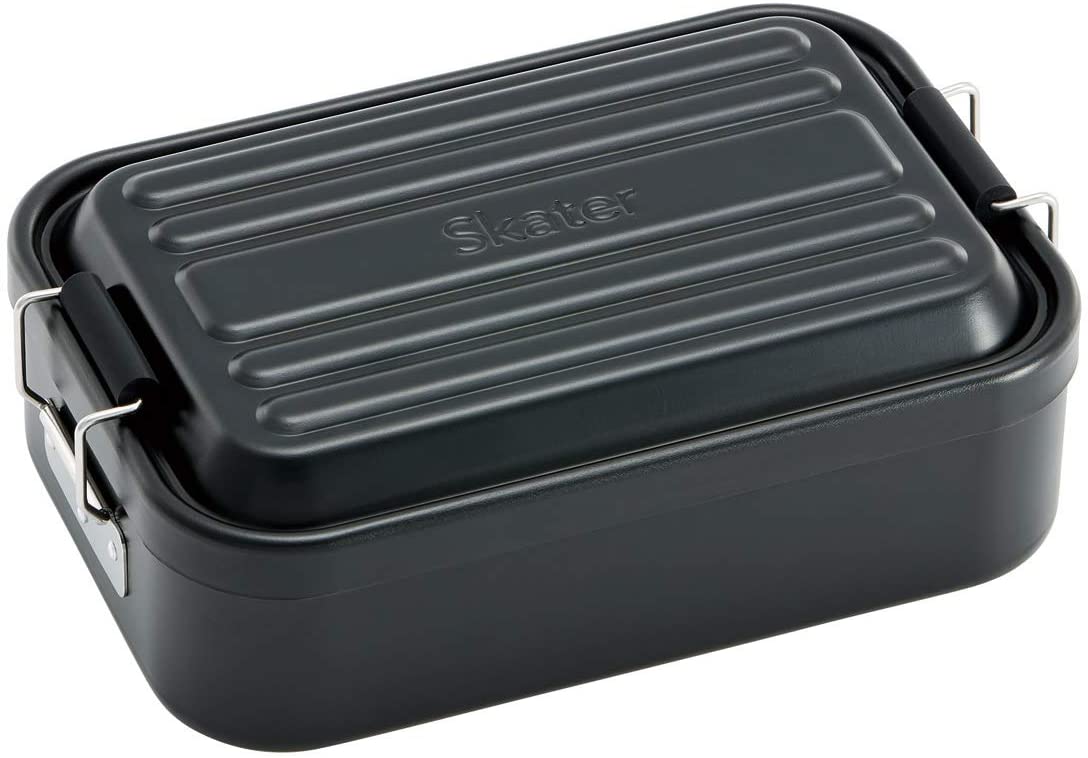 【日本代購】Skater 鋁製便當盒 850 毫升 AFT8B-A 黑色