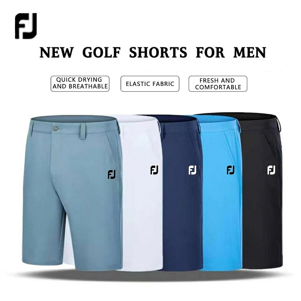 FJ 高爾夫球褲 男 戶外運功短褲休閒褲 透氣彈性舒適五分褲 13520