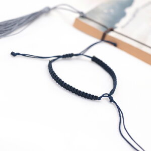 新款簡約平結手繩半成品可穿珠硬金硬銀手工編織情侶diy手鏈