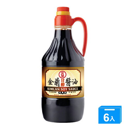 金蘭甘醇醬油1500ML*6【愛買】