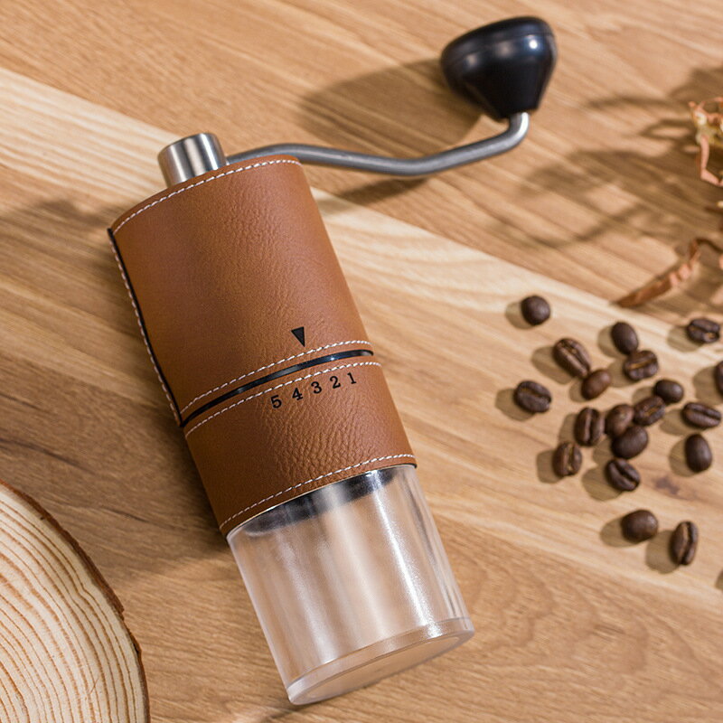 手搖磨豆機咖啡豆研磨機咖啡手動磨粉手沖器具皮套手磨咖啡機小型【宜家良品百貨】