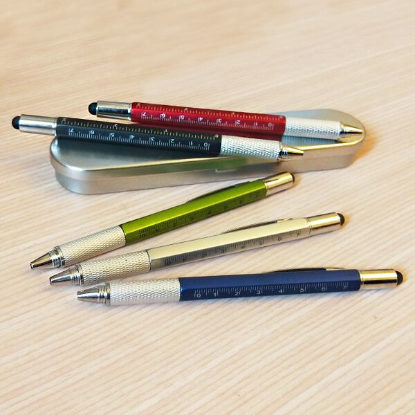B3975 工程筆 測量筆 水平儀 螺絲起子 一字起 圓珠筆 原子筆 多功能 工具筆 觸控筆 贈品禮品