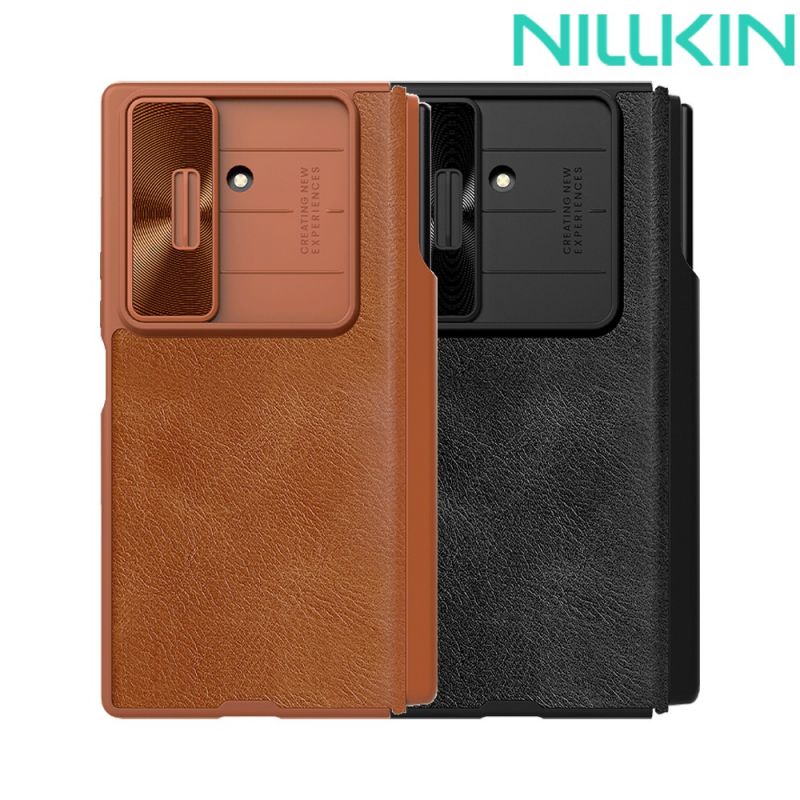 NILLKIN SAMSUNG Galaxy Z Fold 7 5G 秦系列 Pro 皮套(攜筆款) 插卡 保護套 手機套 鏡頭保護 鏡頭防塵蓋 鏡頭蓋