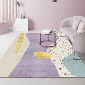 現代簡約加厚客廳地毯茶幾毯兒童臥室床邊毛毯家用可洗地墊北歐風