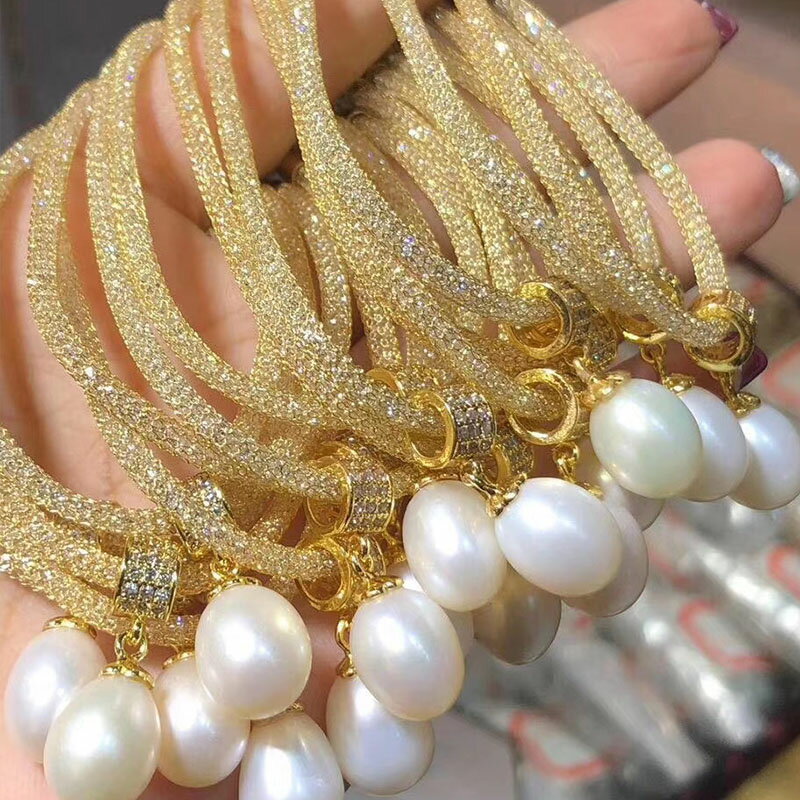 DIY珍珠飾品進口水晶鏈水晶繩項圈diy頸鏈手鏈軟管毛衣鏈項鏈配件